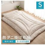 羊毛ヌード ウール入り防ダニヌード 寝具 掛布団 アイボリー 150×210cm シングルロング イケヒコ・コーポレーション