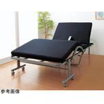 04030 立ち座り楽ちん低反発メッシュ仕様収納式電動リクライニングベッド セミダブル アズワン
