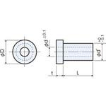アルミ ブッシュ / L0000-000000B RoHS2対応品 廣杉計器