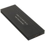 HDE10 USB3.0接続 UASP対応 M.2 SATA SSDケース HDE-10 ブラック アイネックス