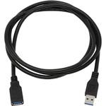 U30AAMF15 1.5m[USB-A オス→メス USB-A] USB3.0延長ケーブル U30AA-MF15 ブラック アイネックス