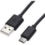 U20ACMM10 1m[USB-C ⇔ USB-A]2.0ケーブル 充電・転送 ブラック U20AC-MM10 アイネックス
