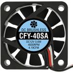 CFY40SA ケースファン[40mm / 4200RPM]薄型静音タイプ CFY-40SA ブラック アイネックス