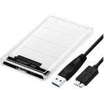AOK25CASEU3C 2.5型SATA HDD/SSDケース AOK-25CASE-U3C クリア AOTECH
