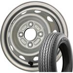 軽トラ・バン用  145/80R12 80/78N LT(145R12 6PR 相当) サマータイヤ & スチールホイール4本set BRIDGESTONE(ブリヂストン)
