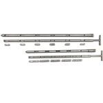1230B-1800 ステンレス 粉末用ポケット(駒)サンプラー(ダブル) 1800mm長 マクセル