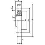 鋳鉄製合フランジ10K (白) リケン
