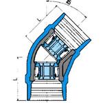 45° エルボ RCF-MK型(埋設配管用) ねじ込み式管端防食管継手 標準接続用 リケン