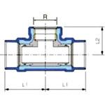 給水栓チーズ RCF-MK型(埋設配管用) ねじ込み式管端防食管継手 器具接続用 リケン