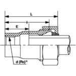 HI-LA-E-RAQ-C 径違いめすアダプター HI-LAマルチ型(抜け出し防止リング付き3管種兼用型LA)塩ビ管用 LAカップリング(コート) リケン