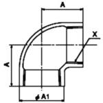 エルボ ZD(シール材付)継手(SUS) リケン
