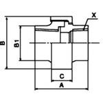 ユニオン ZD(シール材付)継手(SUS) リケン