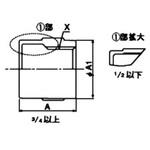 キャップ ZD(シール材付)継手(SUS) リケン