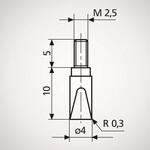 測定子 くさび形状 905 マール社