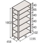 軽量棚 1800×450×1800】のおすすめ人気ランキング - モノタロウ