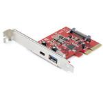 PEXUSB311AC3 2ポート10Gbps USB-A/USB-C増設PCI Expressカード 1x USB Type-C/1x USB Type-A USB 3.1 Gen 2(USB 3.2 Gen 2x1)準拠PCIe拡張ボード StarTech.com