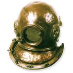 潜水ヘルメット　置物　オブジェ　ダイビング ダイビングヘルメット 米海軍 ダイバー 潜水士 玄関 観賞用 実物