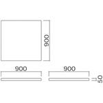 ウレタンマット9090 (キッズコーナー：スクエアシリーズ) オモイオ (omoio)