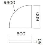ウレタンマット600R (キッズコーナー：スクエアシリーズ) オモイオ (omoio)