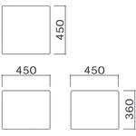 コーナーベンチ角型(キッズコーナー：スクエアD450シリーズ) オモイオ (omoio)