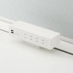 クランプ4口+USBコンセント イトーキ
