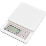1gから量れるクッキングスケール 1kg ピンク オーム電機