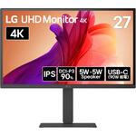 27インチ ワイド液晶ディスプレイ(3840x2160/IPS/アンチグレア/HDMIx2/DP/TypeC(PD90W)/スピーカー/スイベル/高さ調整/ピボット/3年保証) LG