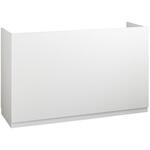 2412-6038 レジカウンター 三方枠タイプ 幅180cm ホワイト 3分割タイプ ストア・エキスプレス