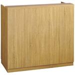 2412-6058 レジカウンター 小天板タイプ 幅120cm ラスティック柄 5分割タイプ ストア・エキスプレス