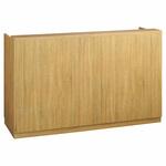 2412-6063 レジカウンター 小天板タイプ 幅180cm エクリュ 3分割タイプ ストア・エキスプレス