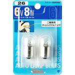 シングル球G18/ BA15s 6V(ブリスターパック) STANLEY(スタンレー電気)