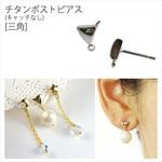 チタンポストピアス[キャッチなし] 日本紐釦貿易