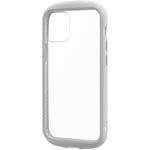 iPhone 12 mini 耐衝撃ハイブリッドケース「PALLET CLEAR Flat」 ストラップホール付 LEPLUS