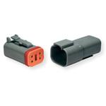 DT06-3S Deutsch 自動車用コネクタ オスハウジング DTシリーズ オス 3 DT06-3S 0.5→ 2.5 mm 2 、 20→ 14 AWG DEUTSCH
