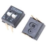 ADE02A04 TE Connectivity ディップスイッチ， 拡張スライド， SPST TE Connectivity Japan(旧:TYCOELECTRONICS(タイコエレクトロニクス))