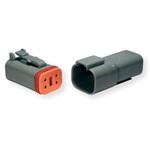 DT04-3P Deutsch 自動車用コネクタ メスハウジング DTシリーズ メス 3 DT04-3P 0.5→ 2.5 mm 2 、 20→ 14 AWG DEUTSCH