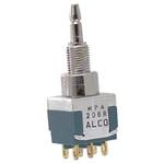 MPA206R TE Connectivity 押しボタンスイッチ 6 A @ 120 V ac モーメンタリ パネルマウント 双極双投(DPDT) 6.35 (Dia.)mm TE Connectivity Japan(旧:TYCOELECTRONICS(タイコエレクトロニクス))