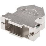 FMD2 FCT - A MOLEX COMPANY D-subコネクタシェル FMD シリーズ アングル A 15 極 亜鉛ダイキャスト ニッケル， シルバー FCT - A MOLEX COMPANY
