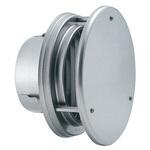 丸型防風板付縦ガラリ換気口 防火ダンパー付 WD-Tタイプ バクマ工業