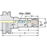 BT30 高速回転用スリムチャック(ストレート型) 日研工作所
