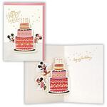 EAR-816-162 誕生日カード ディズニー 箔ケーキミッキー&ミニー II 日本ホールマーク