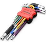 マルチカラー 六角レンチ ボールポイント 9PCS ミリ DAYTONA(デイトナ)