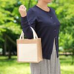TR-1214-008 ジュート&キャンバスポケットトート(S) MARKLESS STYLE