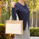 TR-1215-008 ジュート&キャンバスポケットトート(M) MARKLESS STYLE
