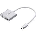 ECAD-CHDMI100SV USB Type-C HDMI 変換アダプタ PD100W充電ポート搭載 4K対応 【 USB-Cポート搭載 iPhone iPad 】 エレコム
