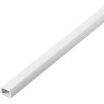 LD-GAF1MWH 配線カバー 壁用 モール (長さ1m×幅16mm) フラット 配線隠し ケーブルカバー 設置用テープ付き エレコム
