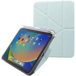 SSK-ITMM2101BL iPad mini (A17 Pro/第6世代) 縦横スタンド可能 背面クリアフラップケース ブルー Smart Stock