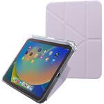 SSK-ITMM2101PP iPad mini (A17 Pro/第6世代) 縦横スタンド可能 背面クリアフラップケース パープル Smart Stock