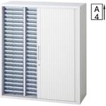 L6 スタンダードタイプ シャッター付クリアケースキャビネット(連結サービス付き) プラス(家具)