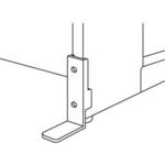 LA-TB BK 転倒防止金具 プラス(家具)